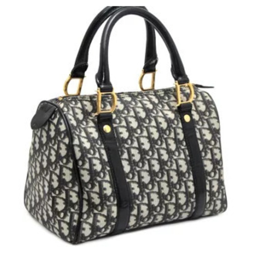 Christian Dior Trotter Handbag Boston Bag Black - Picture 2 of 7